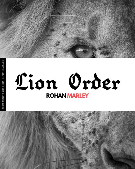 Rohan Marley Talks Lion Order 